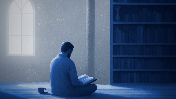 A man reading
